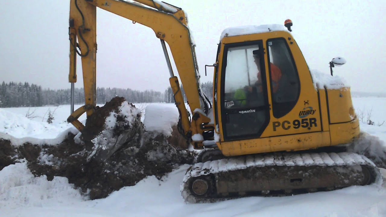 Komatsu PC 95 toiminnassa