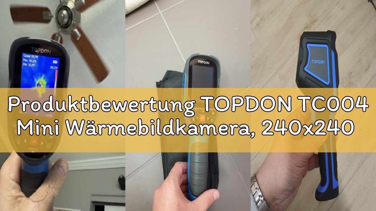 Produktbewertung TOPDON TC004 Mini W&auml;rmebildkamera, 240x240 IR-Aufl&ouml;sung Handheld Thermal Camera, 15