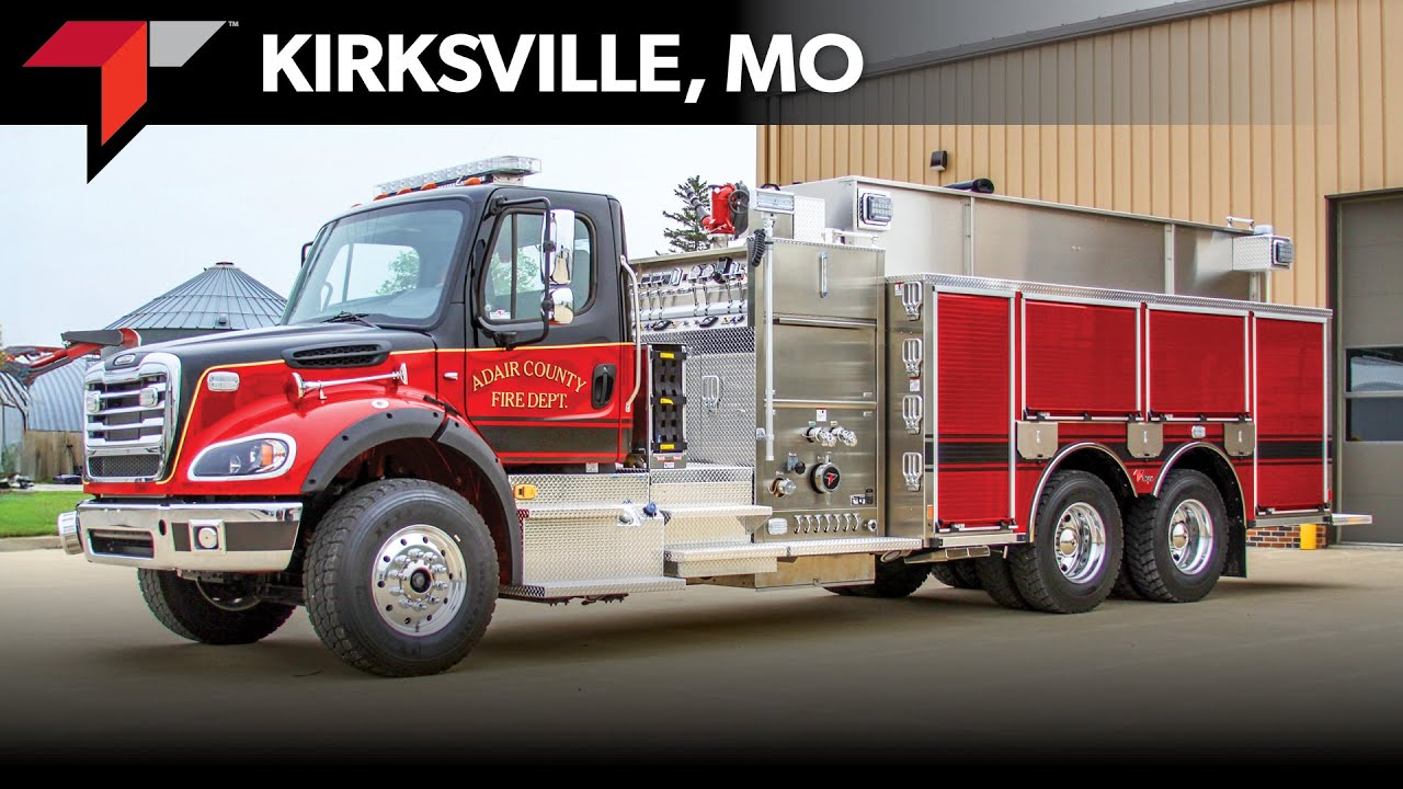 Adair County Fire Department Toyne Pumper Tanker/Tender Delivery Video