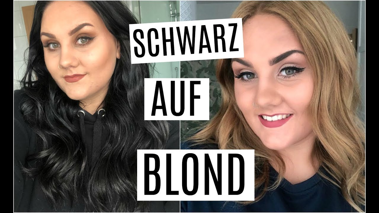 Haare von SCHWARZ zu BLOND färben - ohne Friseur!