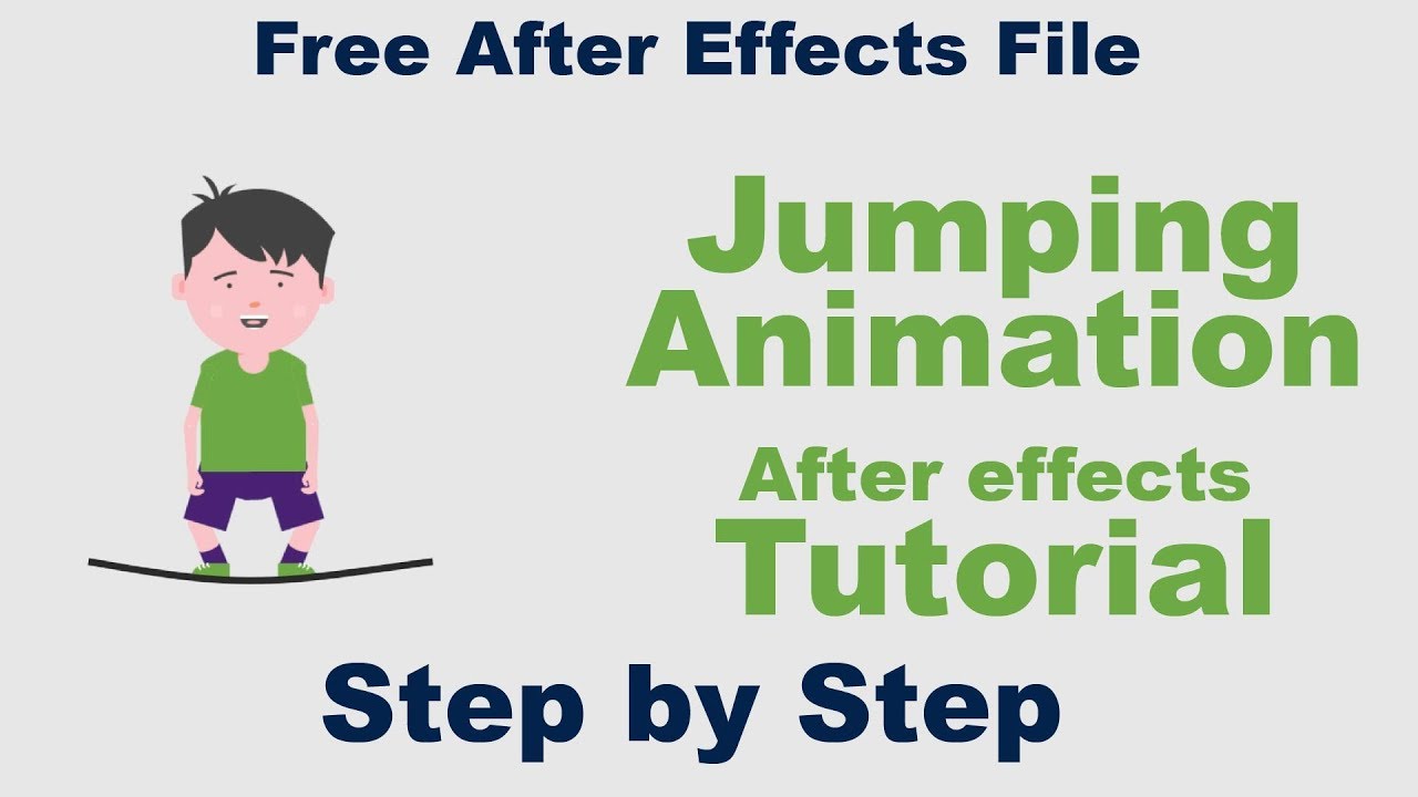 How to create cartoon jumping animation using aftereffects - Tutorial