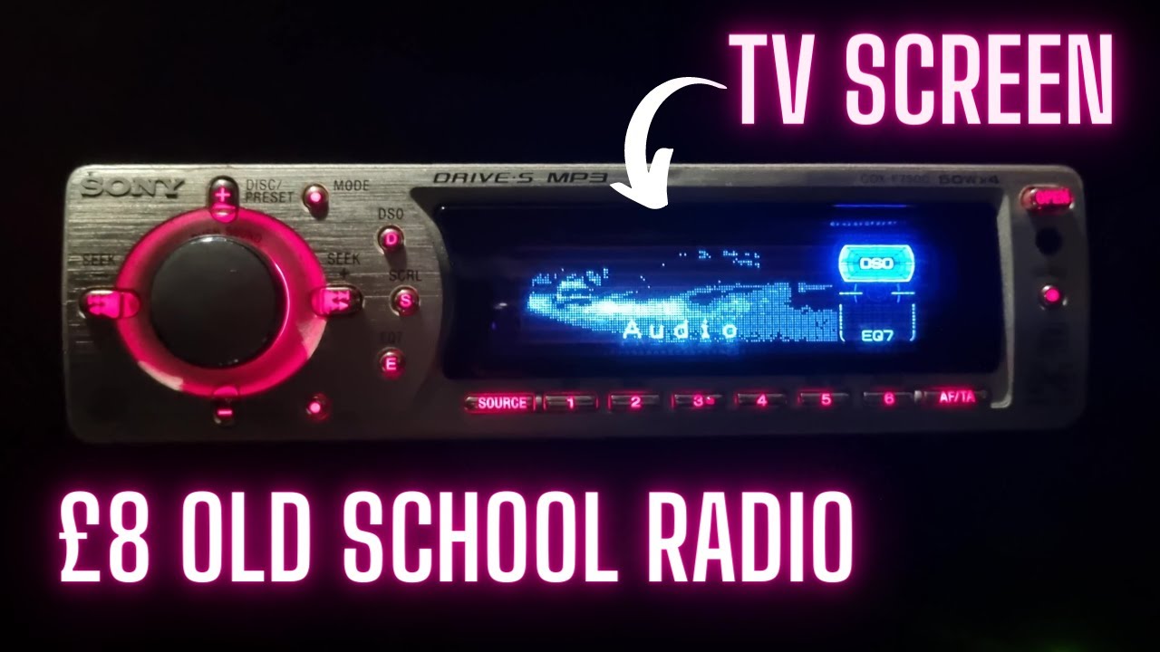 Установка автомагнитолы SONY CDX-F7500 на eBay за 8 фунтов стерлингов.