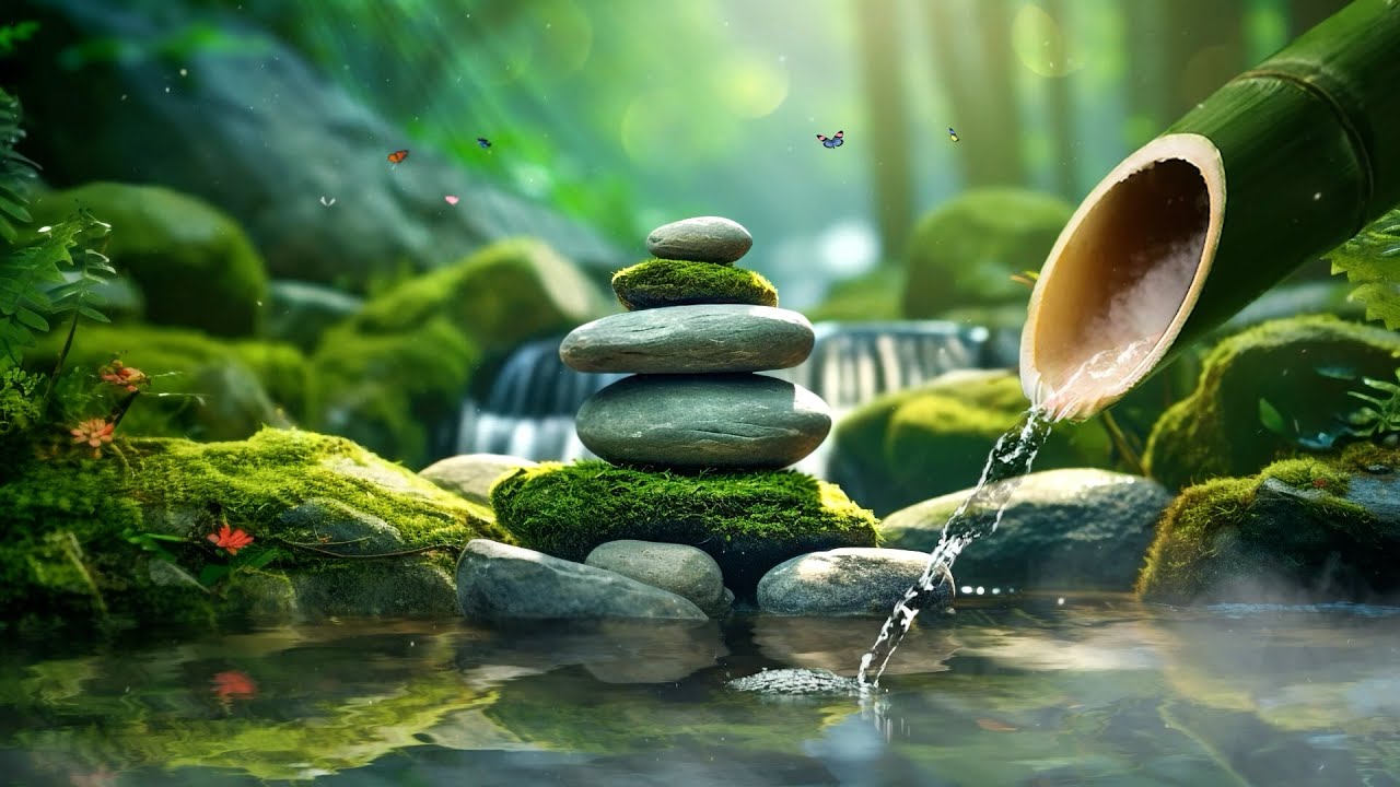 Healing Music for Stress Relief and Insomnia - Flowing Water Ambience, Sleep and Inner Relaxation