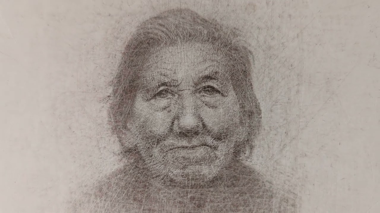 Silverpoint drawing (process).