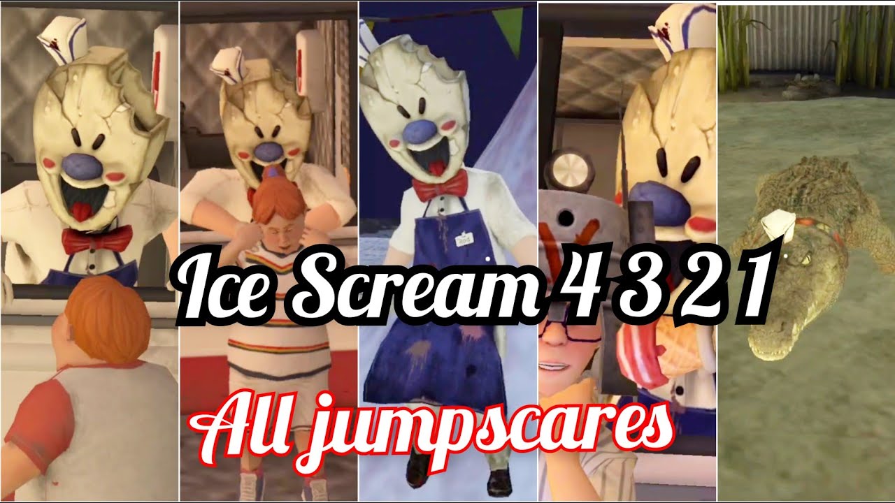 Ice Scream 1 2 3 4 All jumpscares