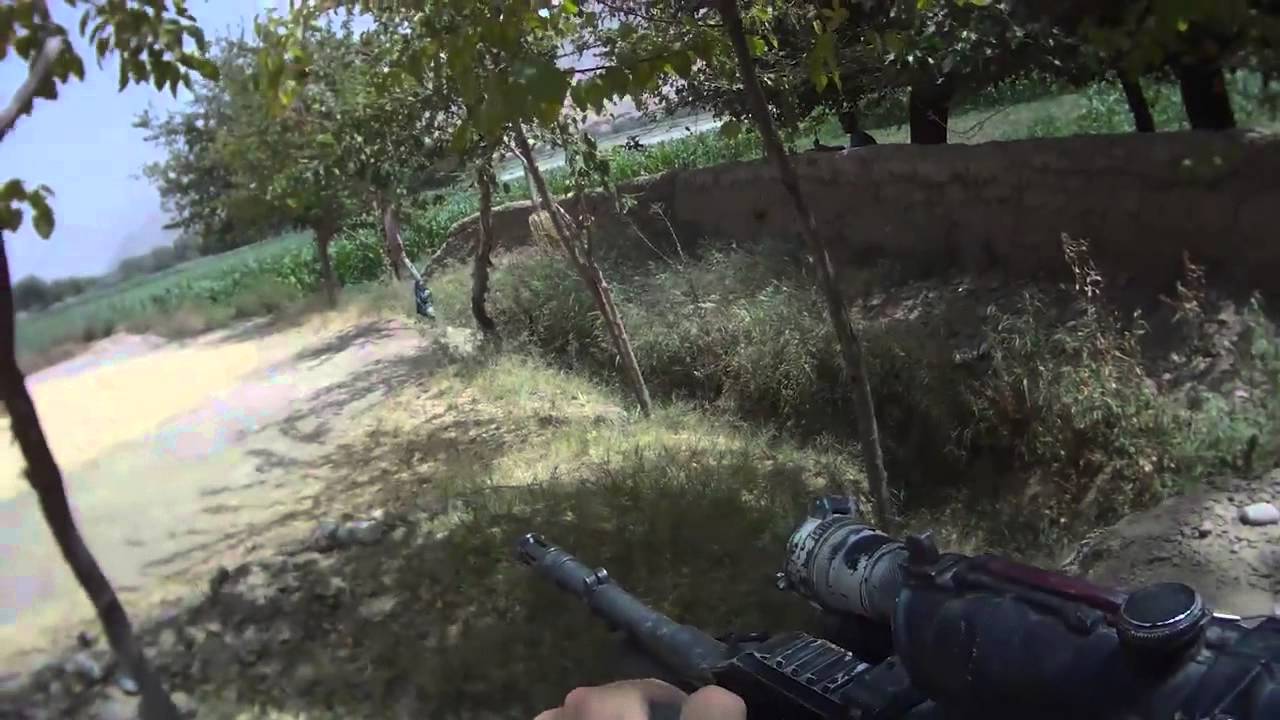 Combat Footage: Australian and American Soldiers Fighting Together