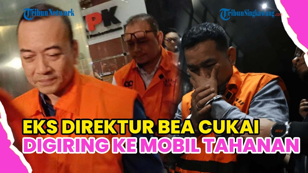 MOMEN EKS DIREKTUR PENINDAKAN BEA CUKAI TUTUP MULUT DIGIRING KE MOBIL TAHANAN !