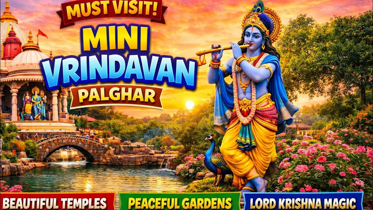 You Won’t Believe This Place in Palghar😍 | Mini Vrindavan Vlog #trending #travel #viral #viralvideo 