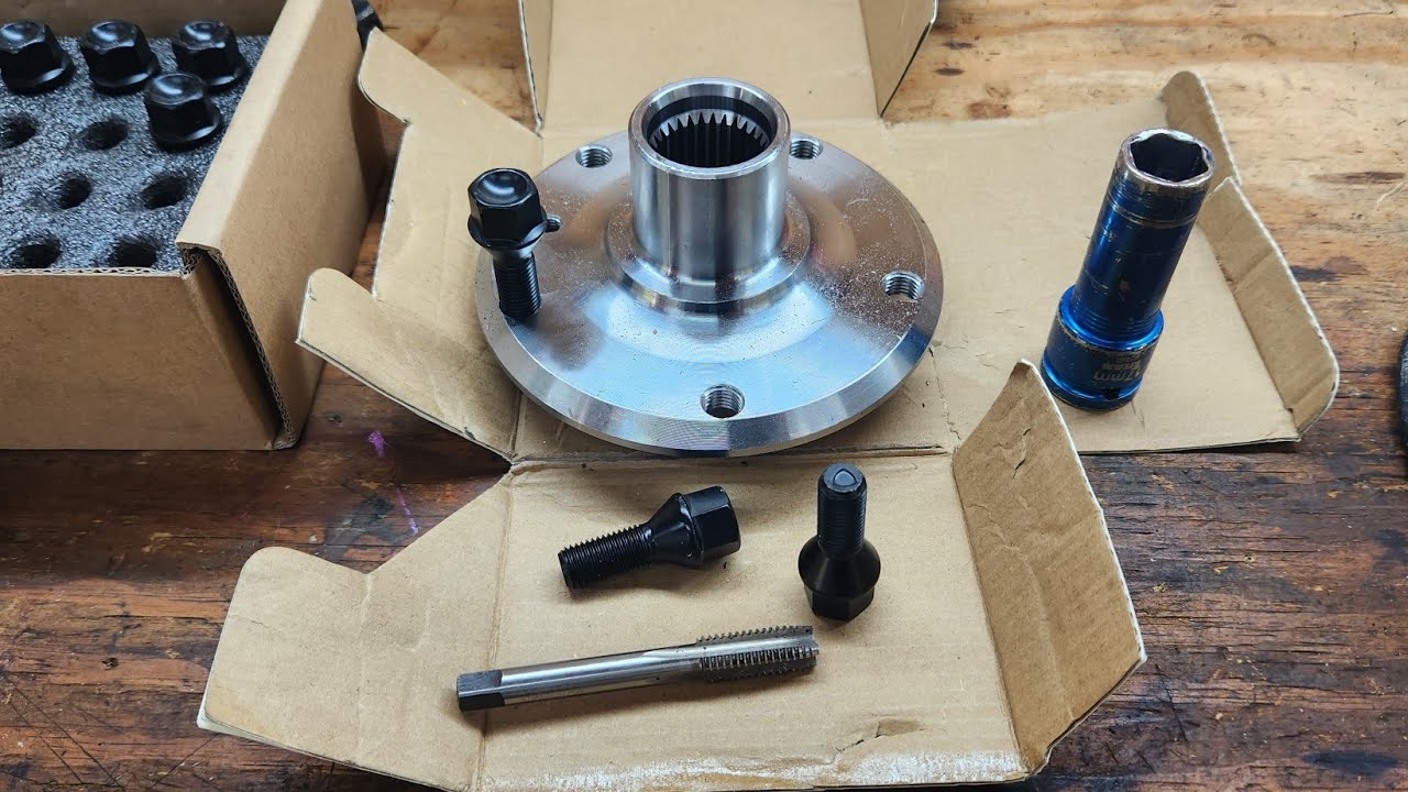 Fixing a stripped wheel hub on my E46 BMW.