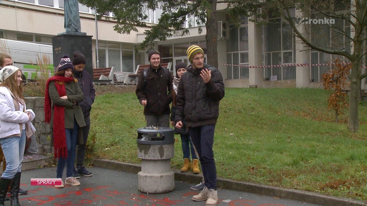 Herci sa hádali v uliciach Bystrice