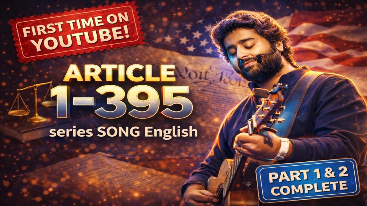 Article 1 to 395 Constitution in English Song|Part 1 & 2 Complete|UPSC, SSC,Railway, NDA, CDS, CUET