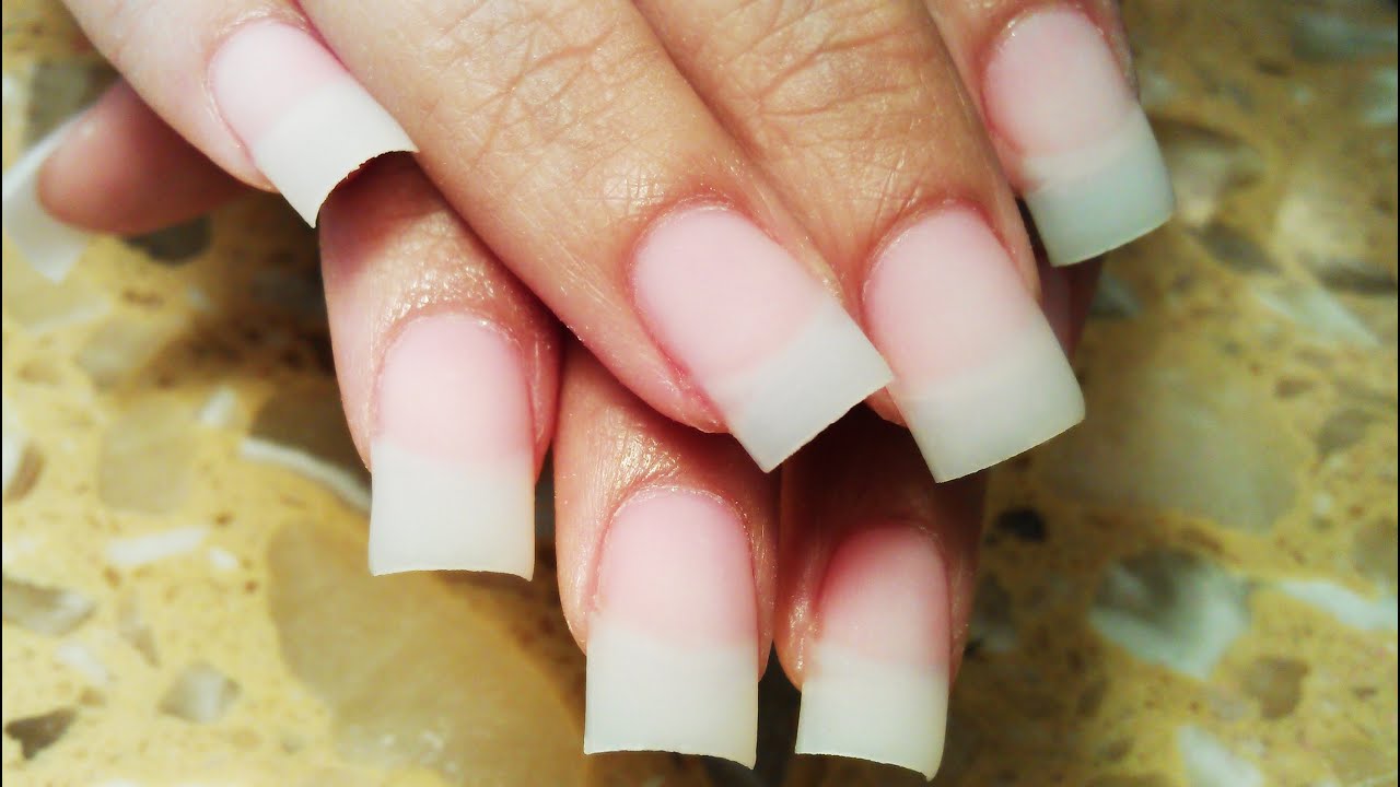 HOW TO APPLY UP CLOSE ONE STROKE ACRYLIC NAILS