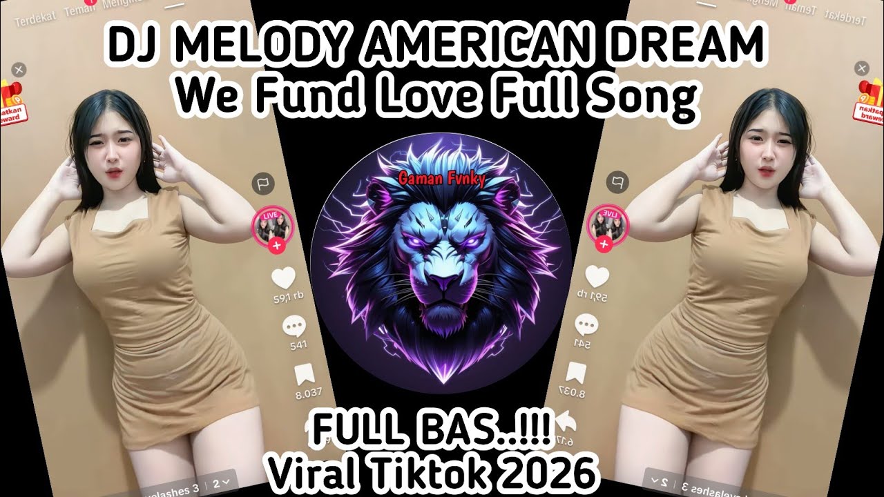 DJ MELODY AMERIKAN DREAM - WE  FOUND LOVE - STEREO LOVE FULL SONG | VIRAL TIKTOK 2026‼️
