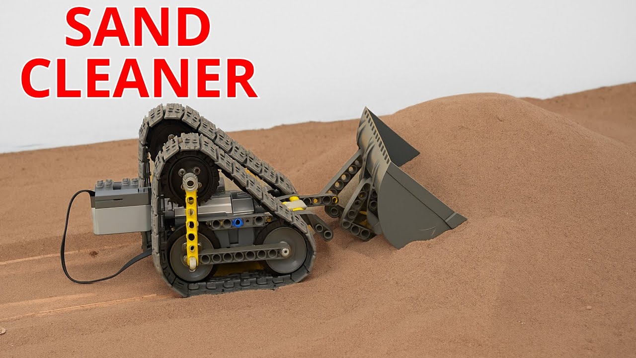 LEGO Sand Challenge: сможет ли этот бульдозер LEGO очистить всю песчаную дорогу? | LEGO Smart