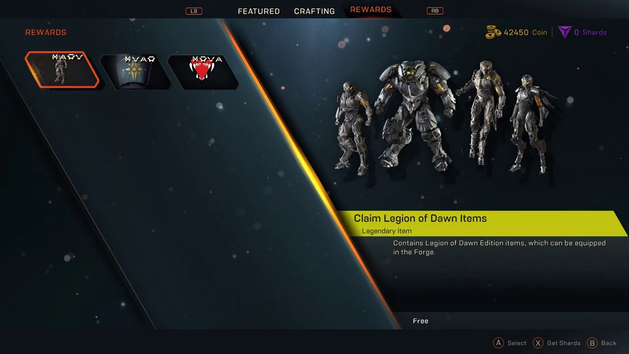 Anthem - Where to get your Legion of Dawn Armor