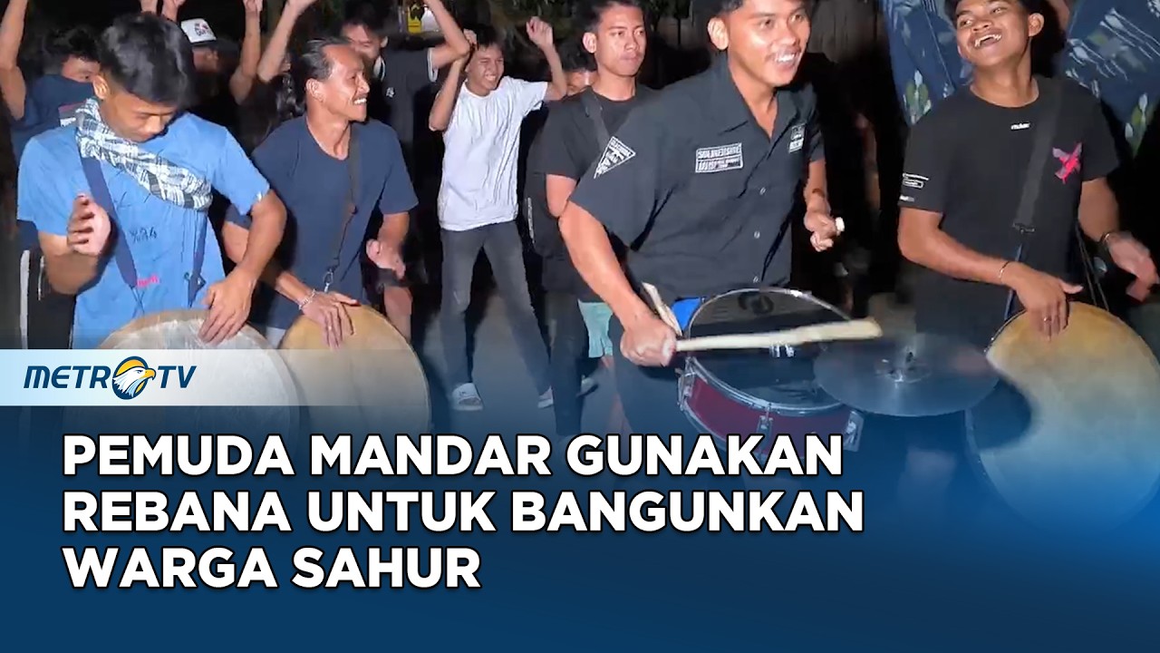 Unik!! Tradisi Rebana Bangunkan Warga Sahur di Polewali Mandar