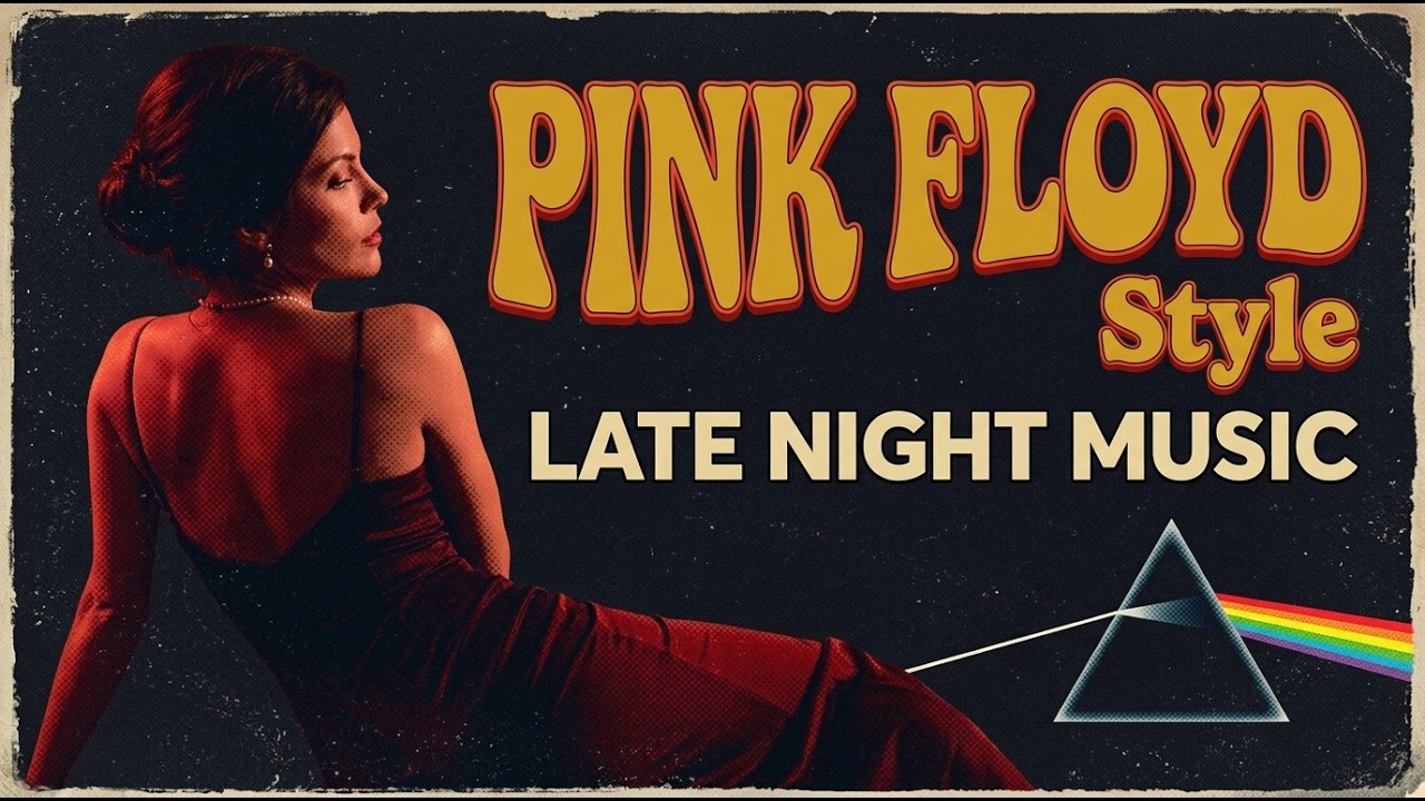 Late Night Music — 3 Hours of Pink Floyd Inspired Calm Instrumental | Midnight Ambient Sleep Music