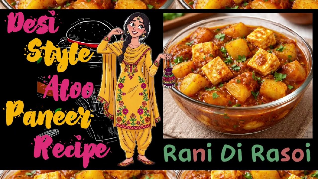 Desi Style Aloo Paneer 😋ਆਲੂ ਪਨੀਰ #tastyfood #aloopaneerrecipe #aloopaneer #paneerrecipes #paneerdish