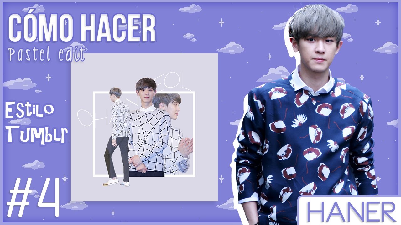 ♡ CÓMO HACER: PASTEL EDIT #4 ESTILO TUMBLR - EXO | PHOTOSHOP