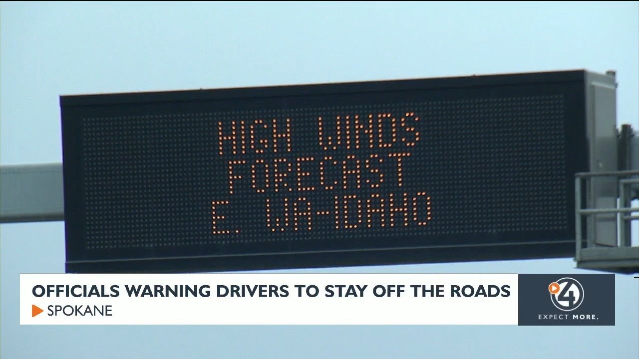 Officials warning drivers to stay off the roads