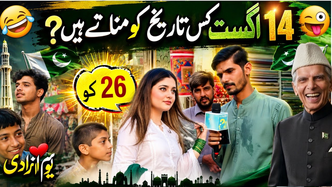 14 August Funny Interview | Awam Ke Hilarious Jawab! 😂🇵🇰 #14August #RajaIqbalFacts