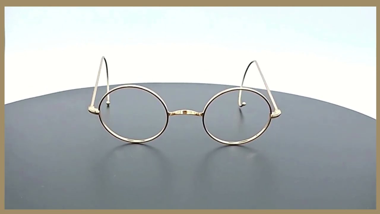 Vintage style, newly made! True round eyewear with saddle bridge and curlside arms - fabulous!