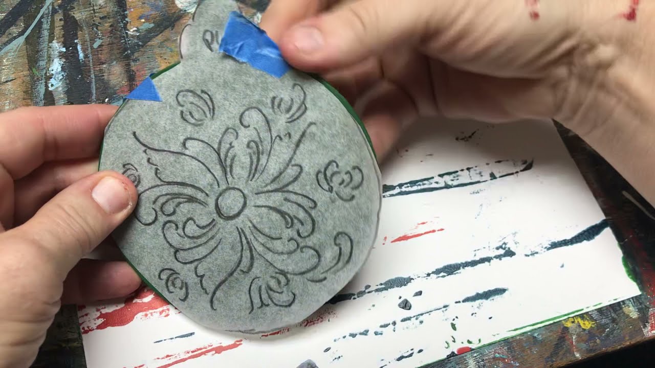 Demonstration of Transferring patterns- Norwegian Rosemaling- Art of Lise Lorentzen