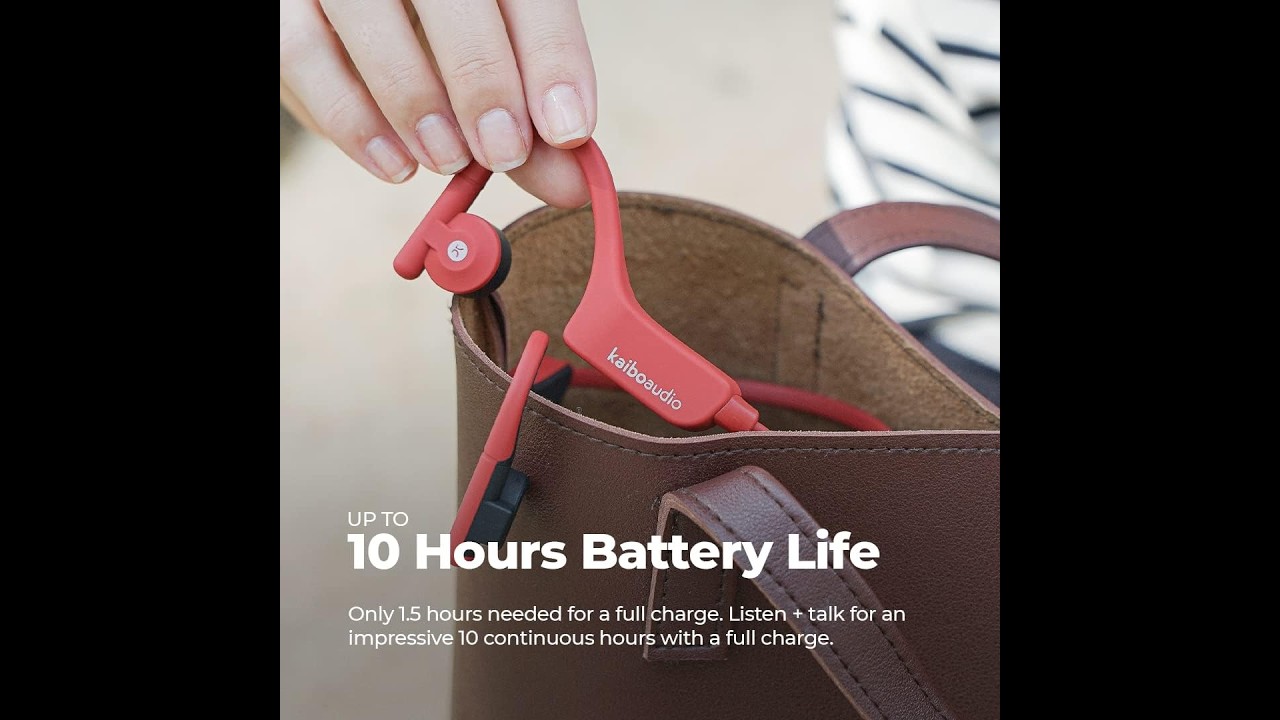 Kaibo Verse Plus - Bone Conduction Headphones - Multipoint Pairing - Open Ear Bluetooth Earphones