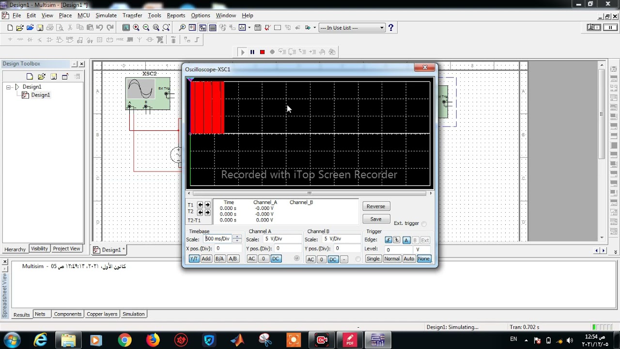 Half wave Reciter in multisim