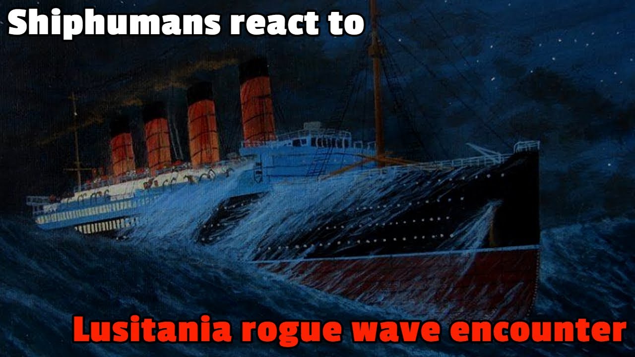 Shiphumans react to Lusitania rogue wave encounter (Gacha Club)