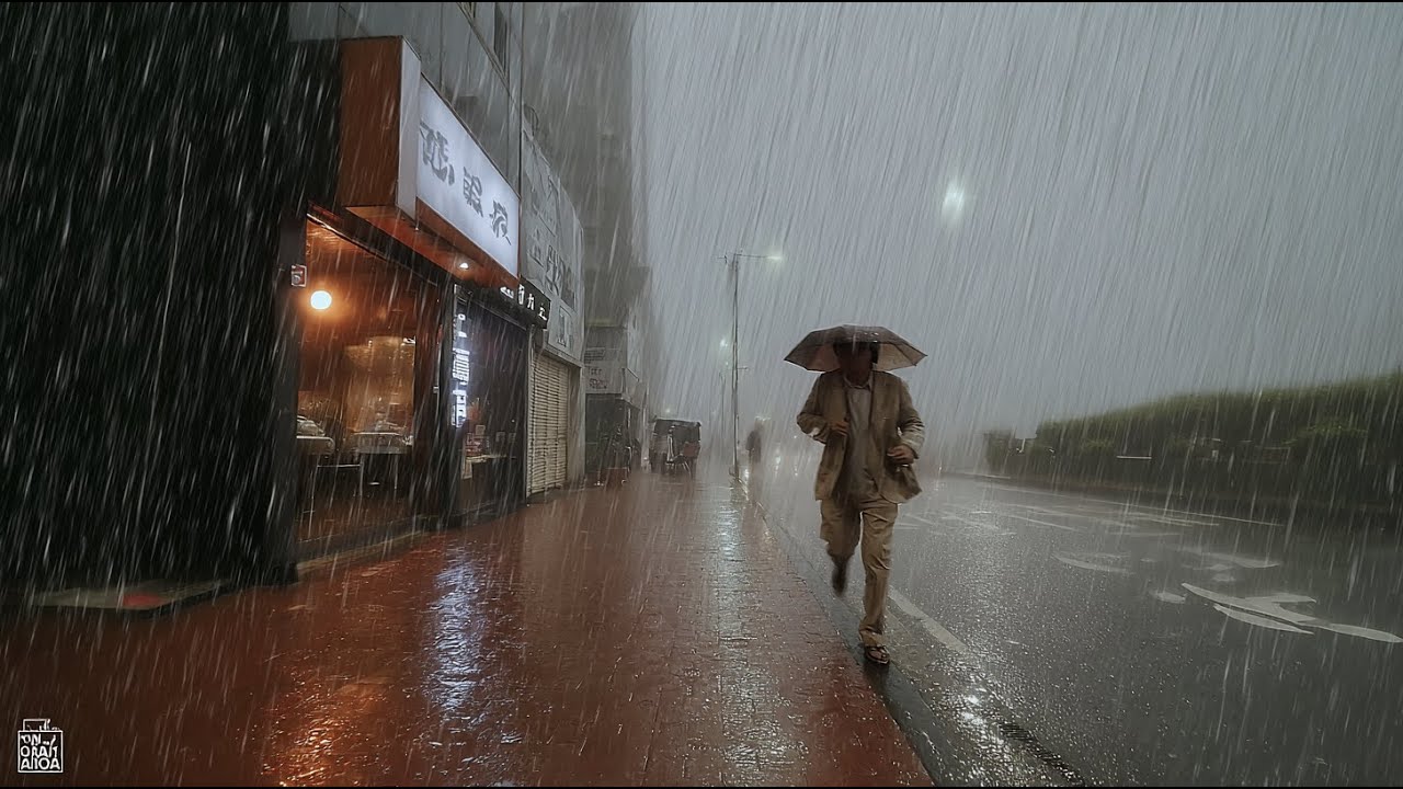 The Rain Doesn't Ask What's Wrong, That's Why I Walk in It. Relaxing Sound for Sleep. White Noise.