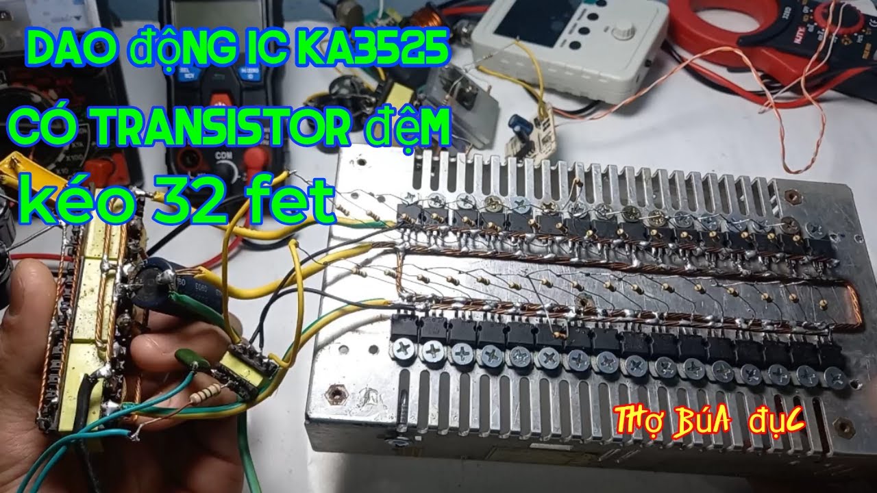 Dao động ka3525 có đệm dòng kéo nhiều fet
