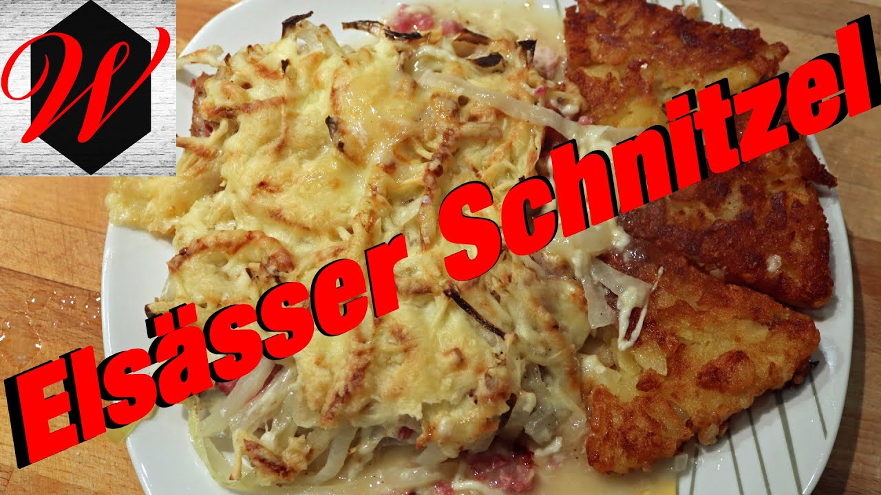 Elsässer Schnitzel einfach  und lecker // 4K Video //