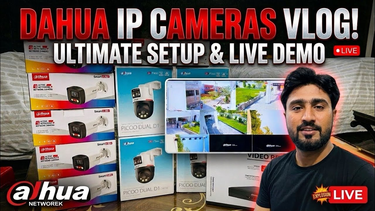 Full Dahua Security System Unboxing & Review |Complete CCTV Installation | Vlog with Hanzalla 