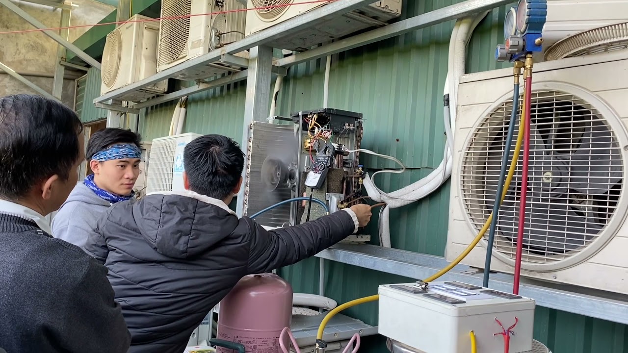 Thực hành điều hoà lạnh không sâu ( Dạy nghề Võ-Hà 0913000595)