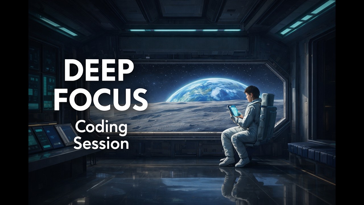 Deep Space Focus Mix for Coding 🚀 Minimal LoFi Distraction-Free Session