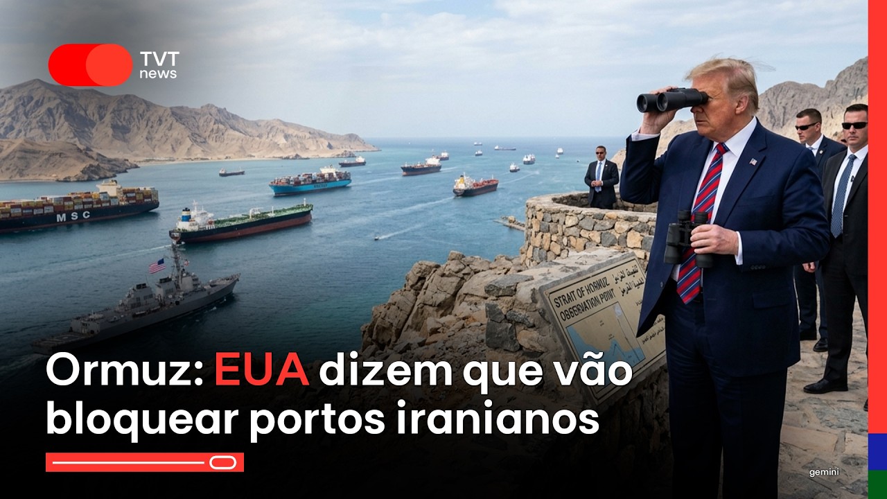 Ormuz: EUA dizem que v&atilde;o bloquear portos iranianos | TVT News 1&ordf; Edi&ccedil;&atilde;o - 13/04/2026