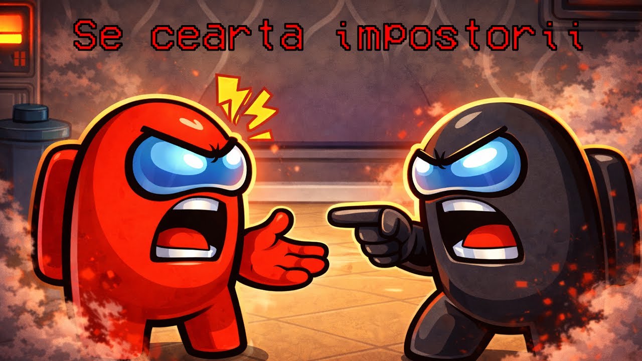 AMONG US CU YOUTUBERII DAR IMPOSTORII SE CEARTA INTRE EI