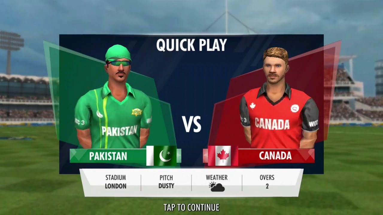 WCC3 Pakistan vs Canada - World Cricket Championship 3 HD Graphics Gameplay