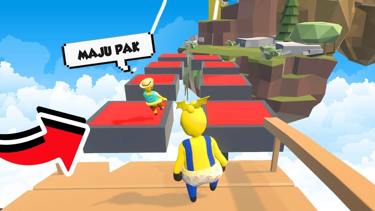 DUO LETOY DRAMA KASTIL NENEK DI ATAS AWAN DI HUMAN FALL FLAT!!!