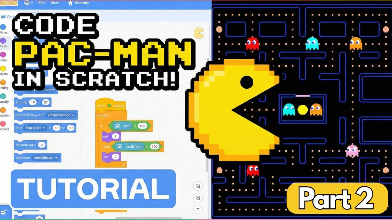 How To Code A Pac-Man Game in Scratch - Part 2