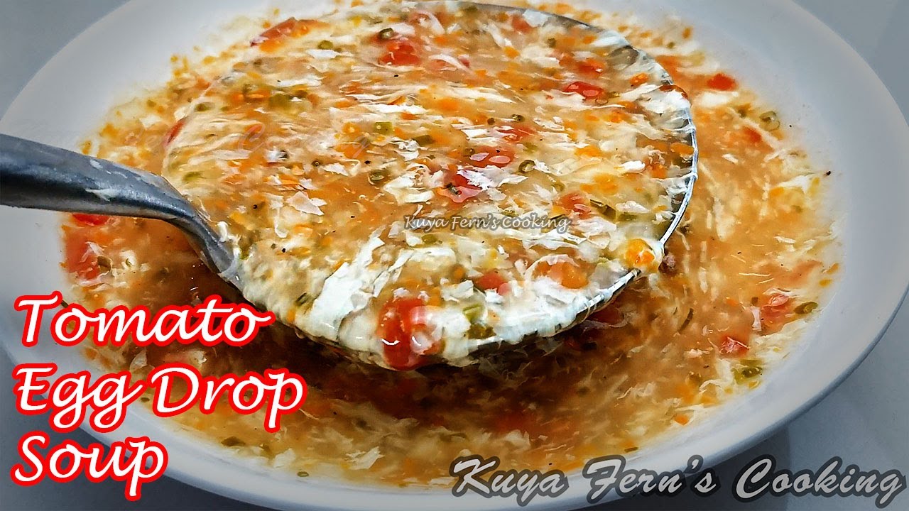 TRY THIS EASY RECIPE FOR THE UPCOMING RAINY SEASON |  HOW TO MAKE SIMPLE TOMATO EGG DROP SOUP!!!