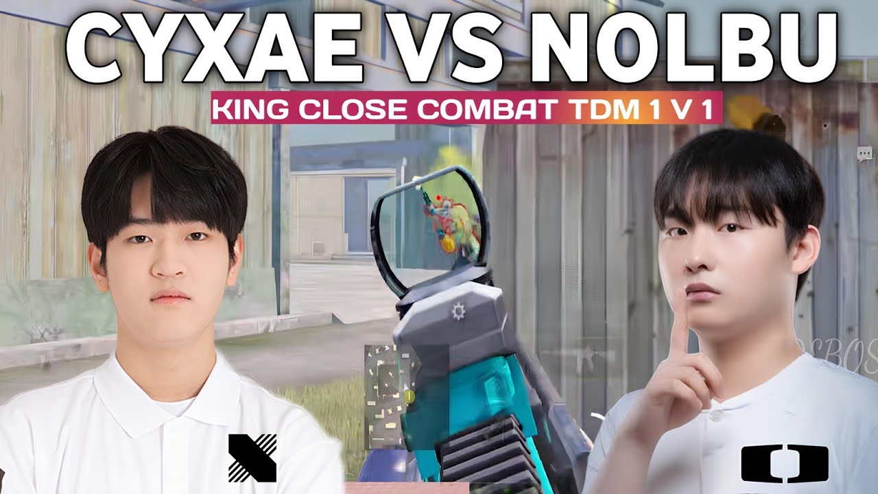 Dk nolbu vs Drx Cyxae tdm 1v1 king close combat adu aim - pubg mobile korea