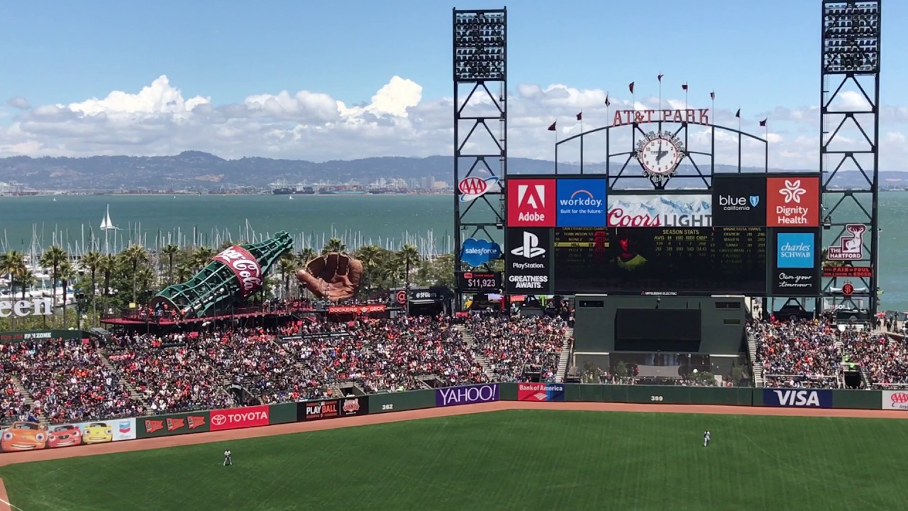 AT&T Park View of the Bay from Section 315