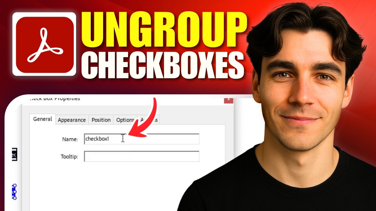 How To Ungroup Checkboxes In Fillable PDF Form Using Adobe Acrobat Pro DC (Tutorial 2026)