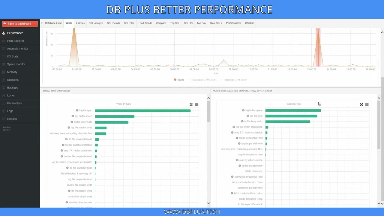 DBPLUS Performance Monitor problem REDO