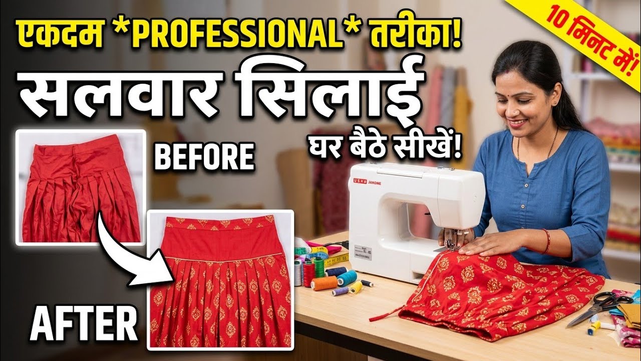 सलवार सिलाई के सही तरीके | Perfect Salwar Stitching Step by Step | Beginners Guide