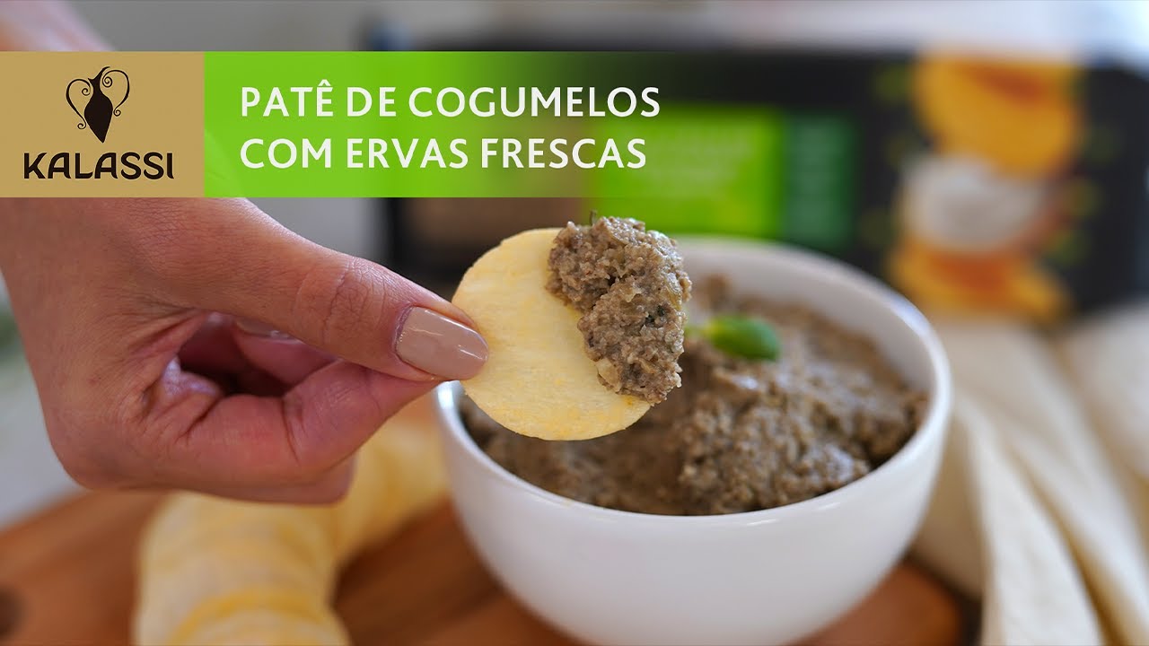 Patê de Cogumelos com Ervas Frescas - Kalassi