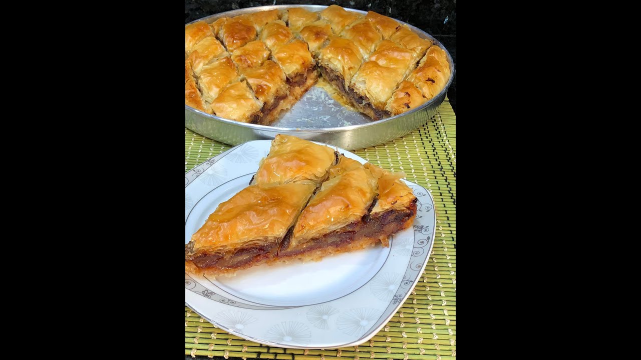 بشوية بلح رطب 🌴🌴عملت الذ بقلاوة ممكن تجربوها 🥧🥧جلاش بالبلح طعمة تحفة 👌💯