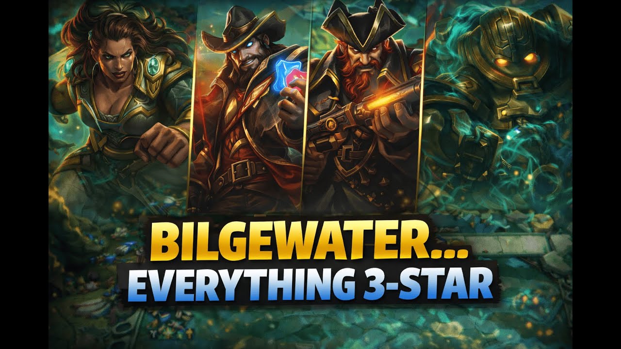 Bilgewater… Everything 3-Star | TFT Double Up Set 16